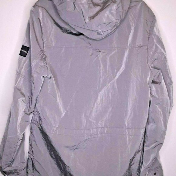 Calvin Klein Mens Gray Field Jacket with Zip-Out Hood MSRP $228 B4HP - Picture 6 of 8